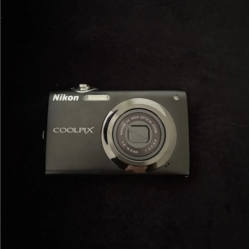 Nikon Black Coolpix Digital Camera with Sleek Design